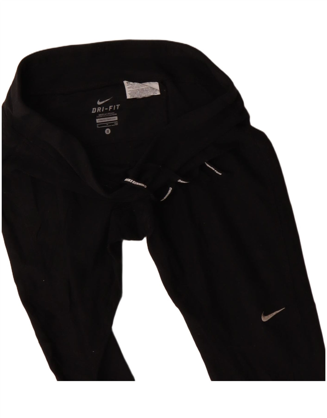 Pantalon de survêtement Nike Dri Fit pour femme UK 10 Small Noir Polyester