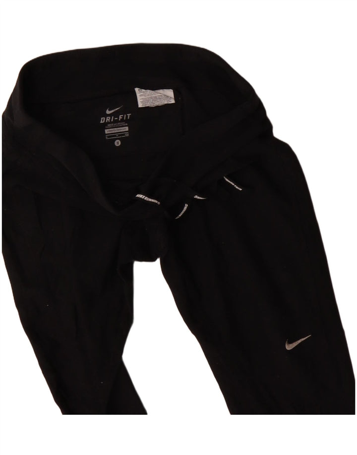 Pantalon de survêtement Nike Dri Fit pour femme UK 10 Small Noir Polyester