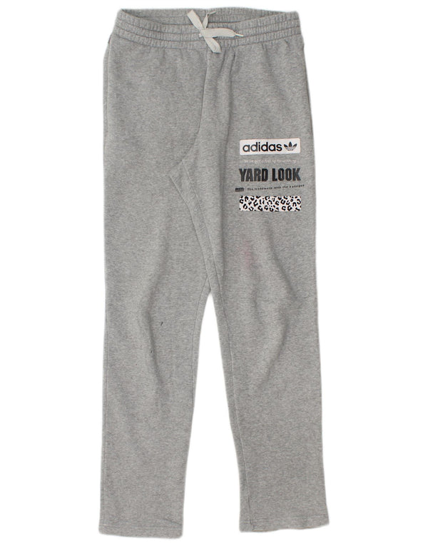Adidas Pantalon de Survêtement Graphique Homme Gris Moyen Coton Imprimé Animal