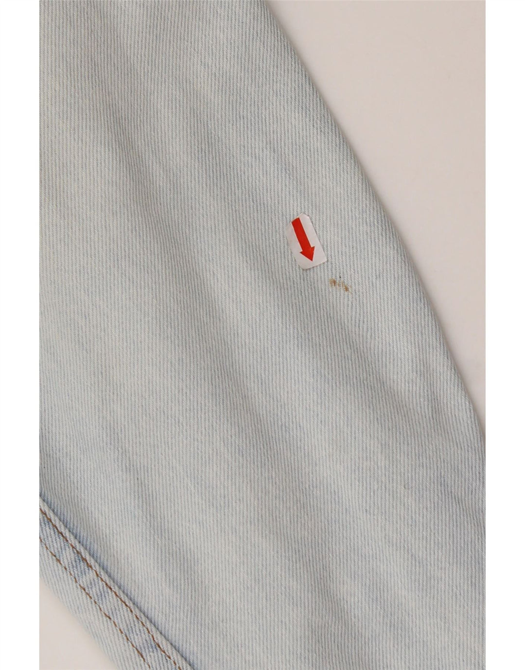 RIFLE Veste en jean surdimensionnée pour femme UK 10 Petit coton bleu