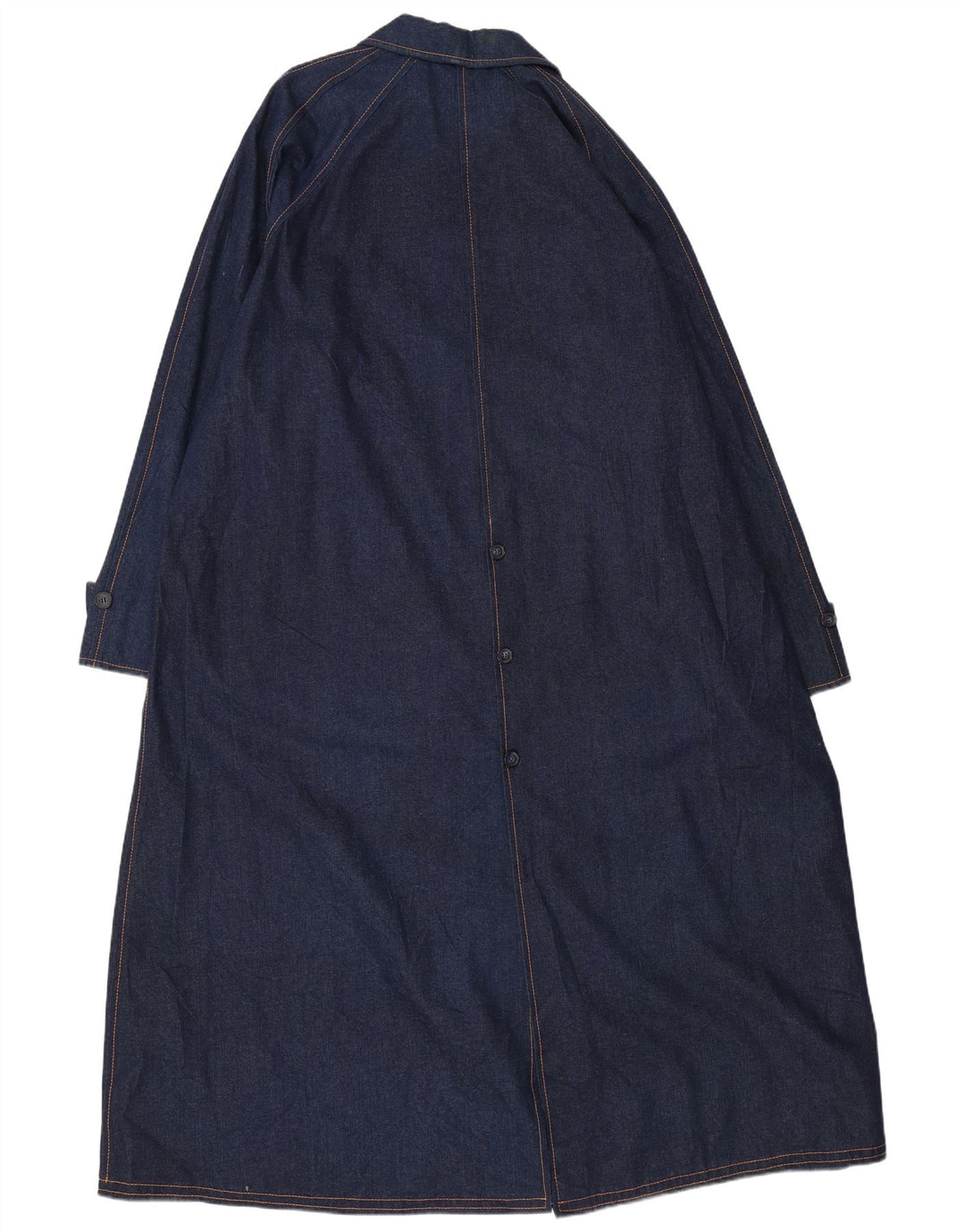 VINTAGE Manteau en denim surdimensionné pour hommes UK 18 XL Bleu Marine