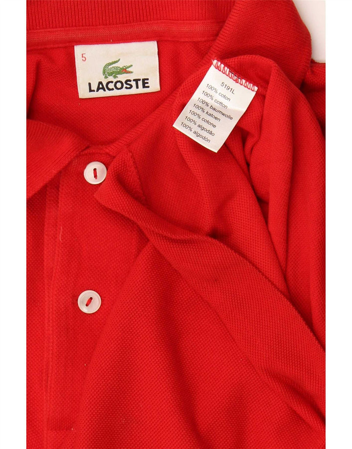 Lacoste Polo Homme Taille 5 Grand Coton Rouge