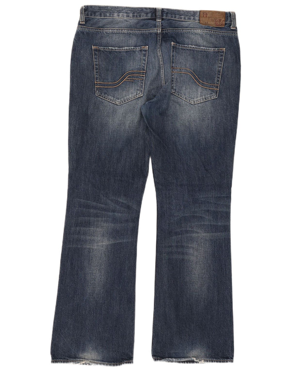 Fat Face Jean Bootcut Homme W36 L32 Bleu Marine Coton