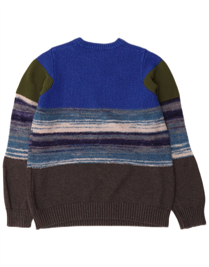 Diesel Pull ras du cou pour femme UK 14 Large Rayé Multicolore