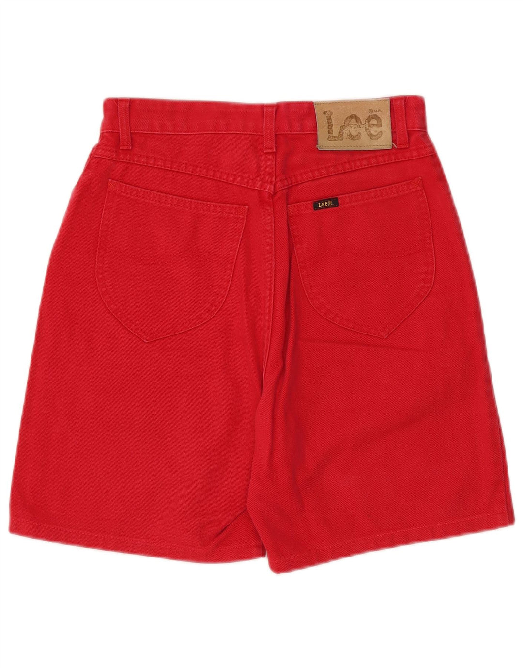LEE Short en Jean Carmel Homme W30 Rouge Moyen Coton