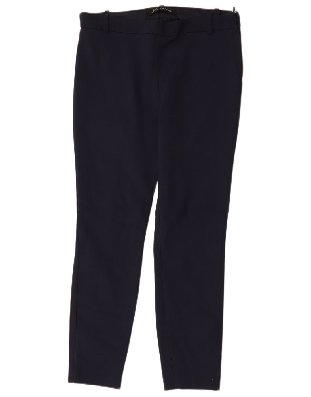 Zara Pantalon Slim Casual Femme Moyen W28 L26 Bleu Marine