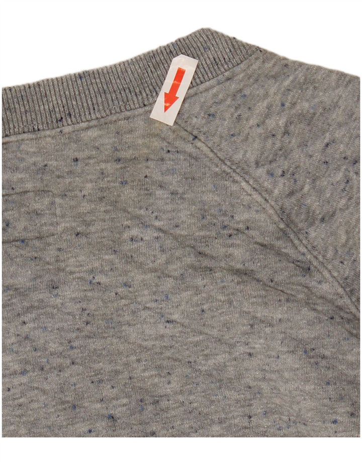 Jack Wills Sweat-shirt surdimensionné pour femme UK 8 Small Gris Coton