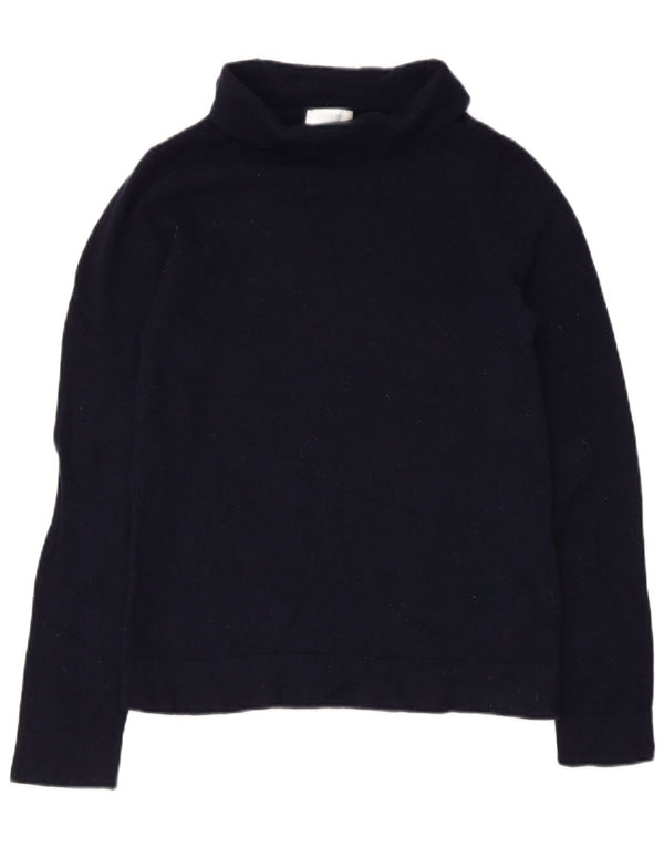 Hobbs Pull col roulé pour femme UK 12 en laine bleu marine moyen