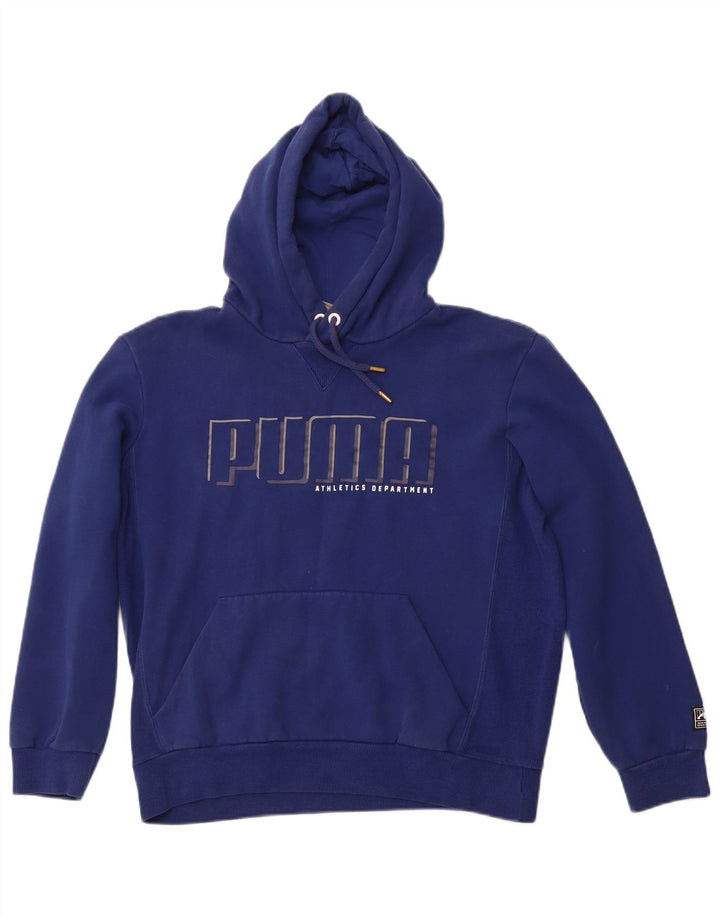 PUMA Sweat à Capuche Graphique Homme Bleu Marine Moyen