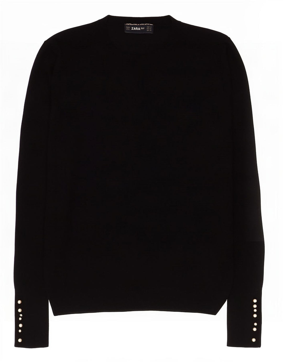 Zara Pull ras du cou pour femme UK 12 Noir moyen