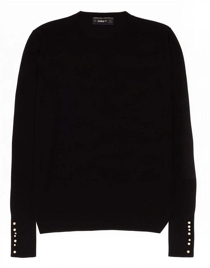 Zara Pull ras du cou pour femme UK 12 Noir moyen