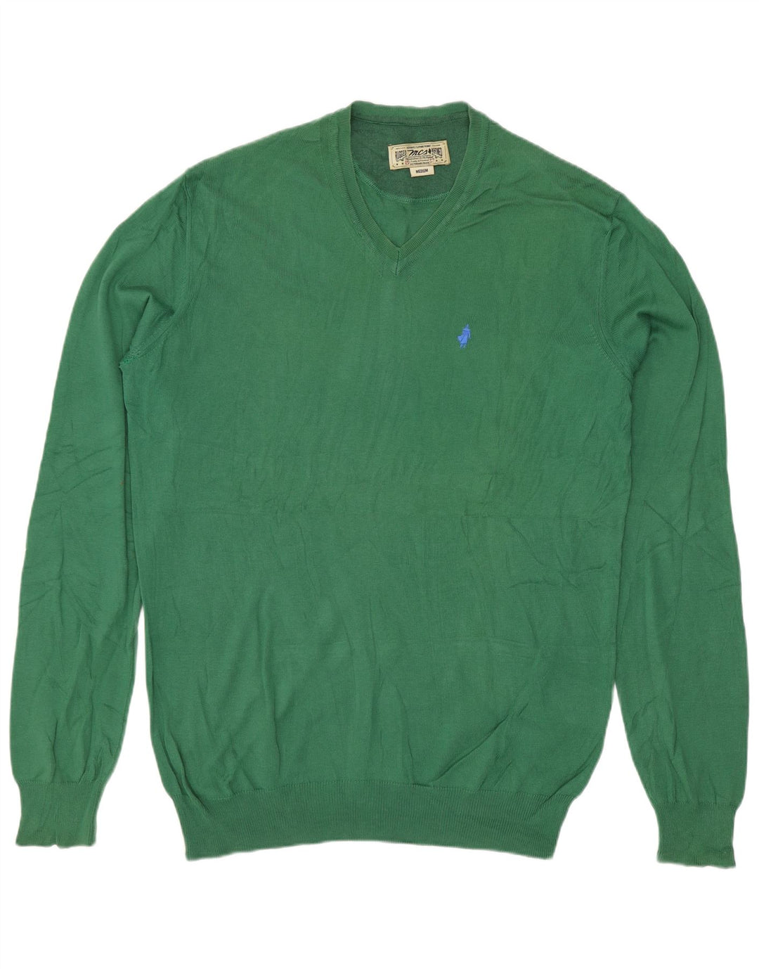 Marlboro Classics Pull col V Homme Vert Moyen Coton