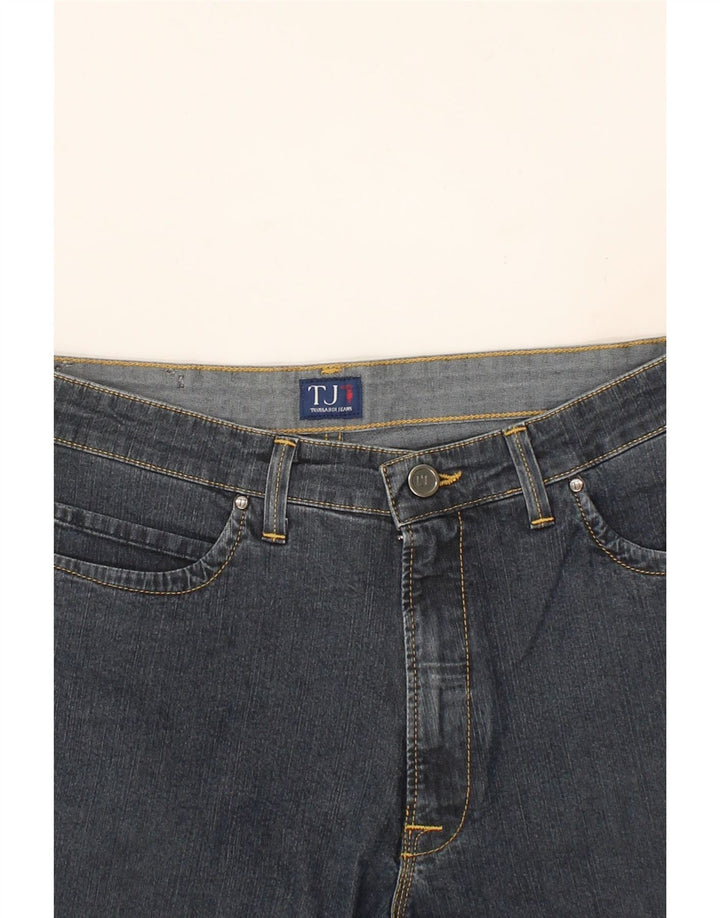 TRUSSARDI Womens Straight Jeans W32 L30  Navy Blue Cotton Vintage Trussardi and Second-Hand Trussardi from Messina Hembry 