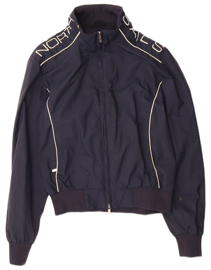 North Sails Veste Bomber Graphique Pour Homme UK 36 Petit Nylon Bleu Marine