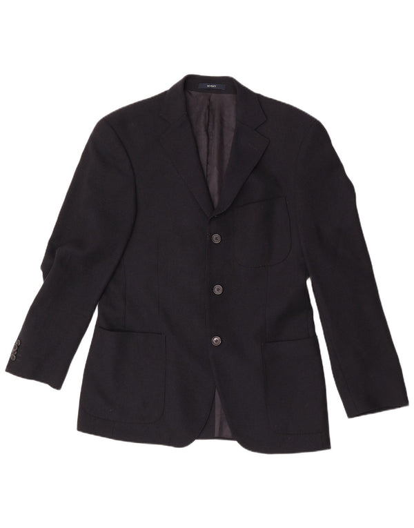 Seventy Veste Blazer 3 Boutons Homme IT 46 Small Bleu Marine Laine Vierge