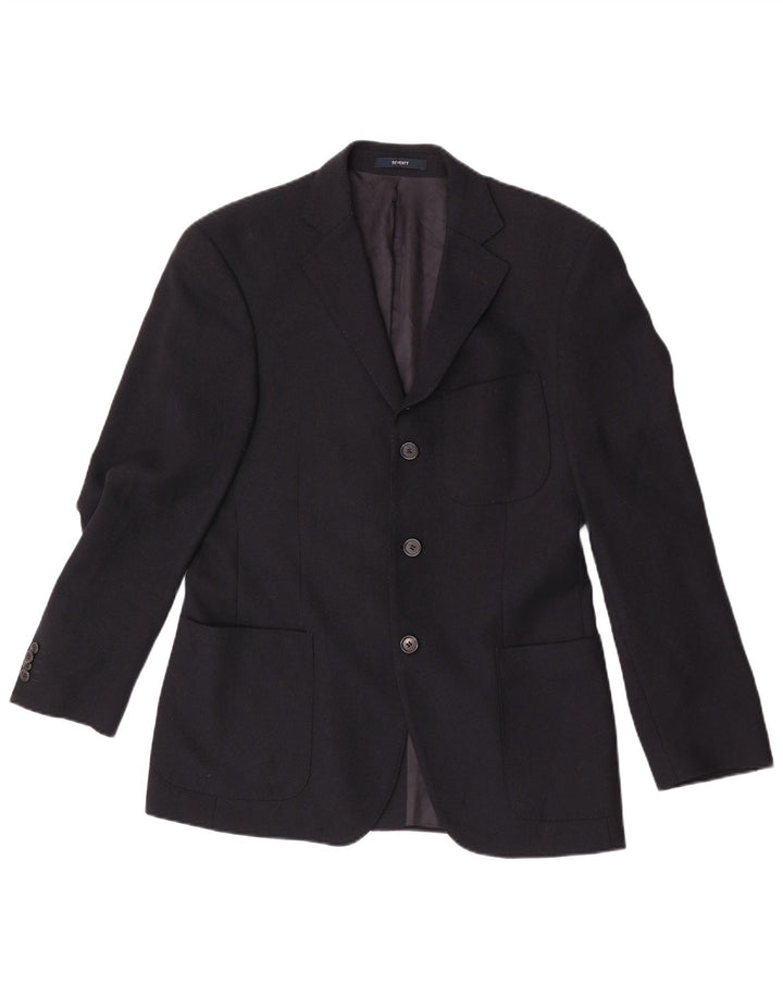 Seventy Veste Blazer 3 Boutons Homme IT 46 Small Bleu Marine Laine Vierge