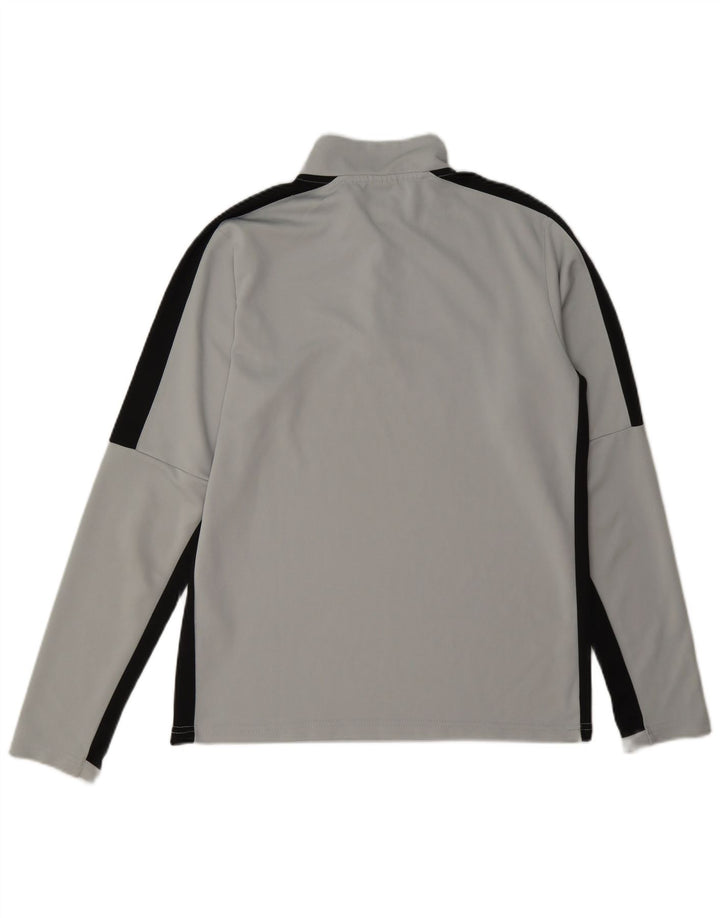 Nike Haut de survêtement Dri Fit Zip Neck pour hommes, petit, gris color block
