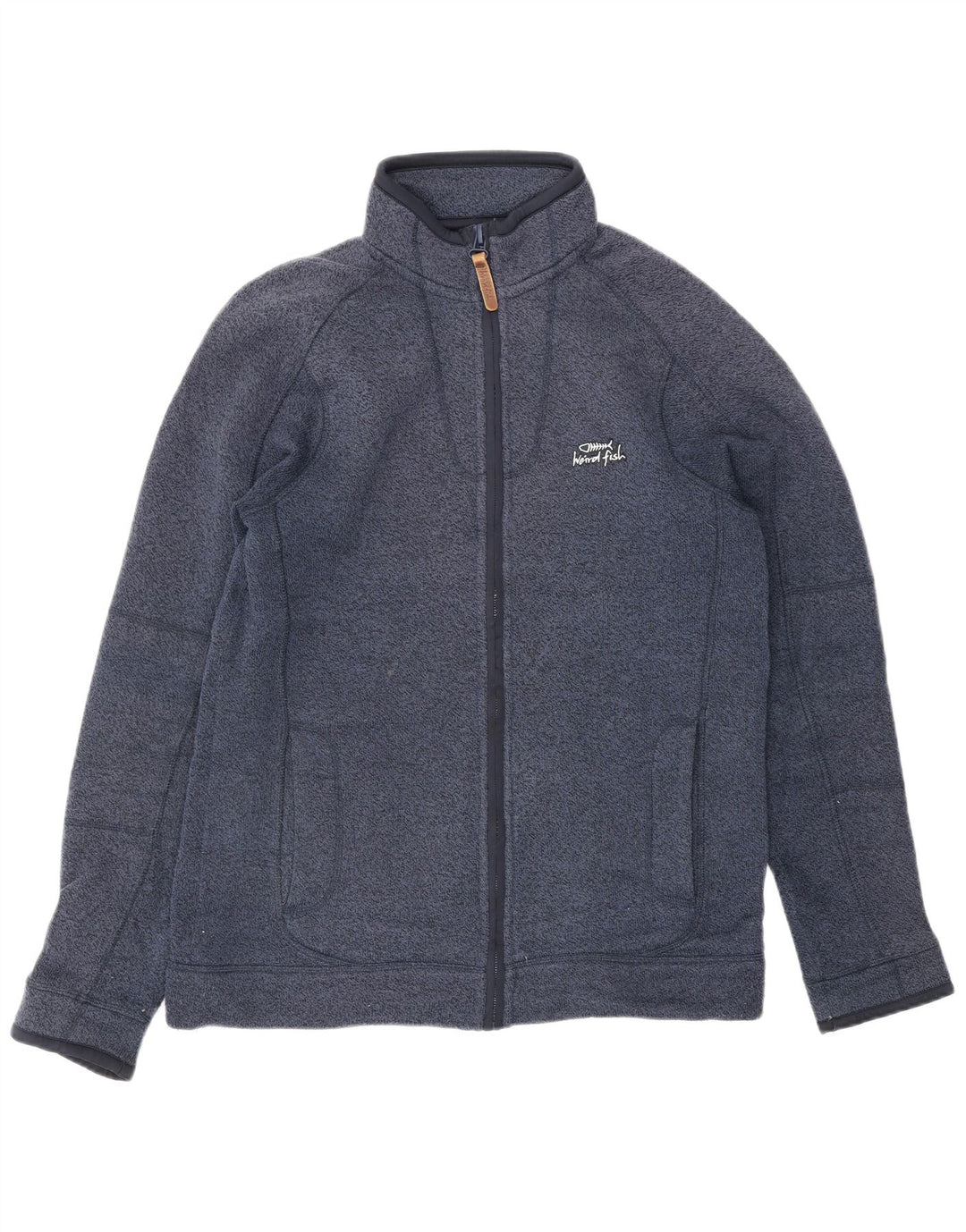 WEIRD FISH Veste de Survêtement Homme Petit Bleu Marine Polyester