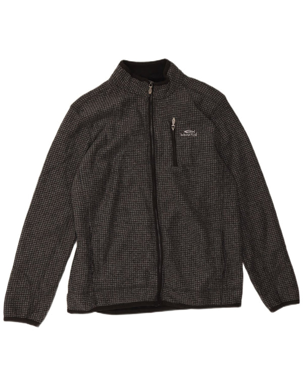 Weird Fish Veste polaire pour homme UK 40 Large Gris Polyester
