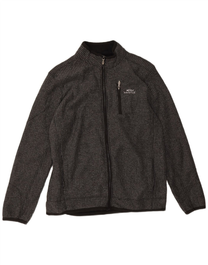 Weird Fish Veste polaire pour homme UK 40 Large Gris Polyester