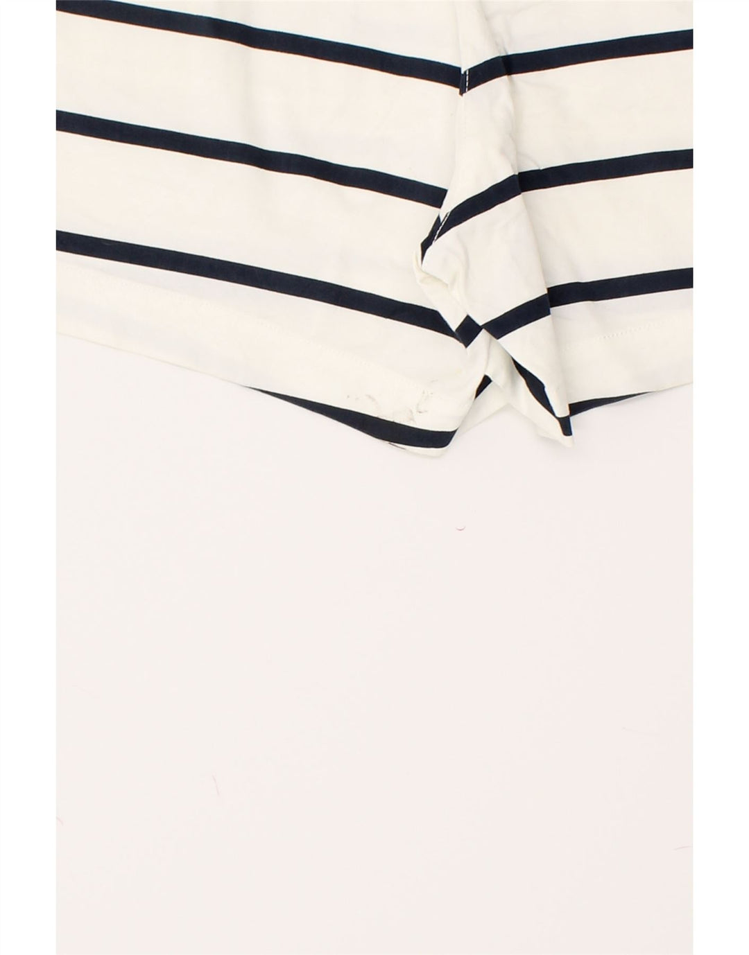 NAUTICA Womens Hot Pants US 8 Medium W30  White Striped Cotton Vintage Nautica and Second-Hand Nautica from Messina Hembry 