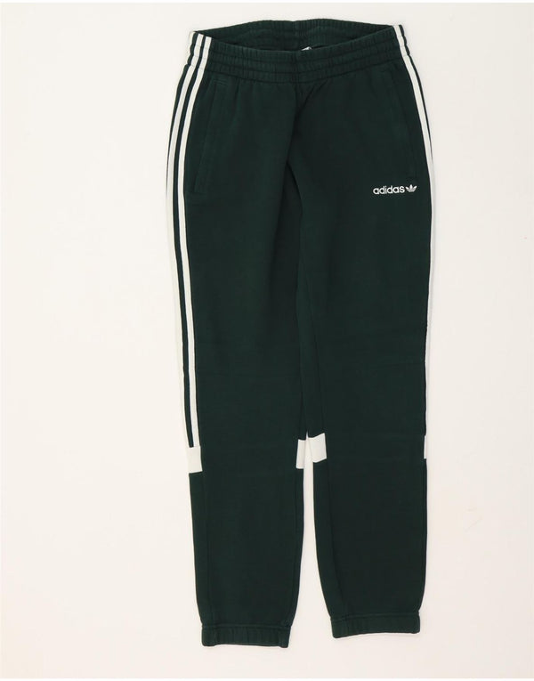 Adidas Pantalon de survêtement graphique pour homme en coton vert moyen