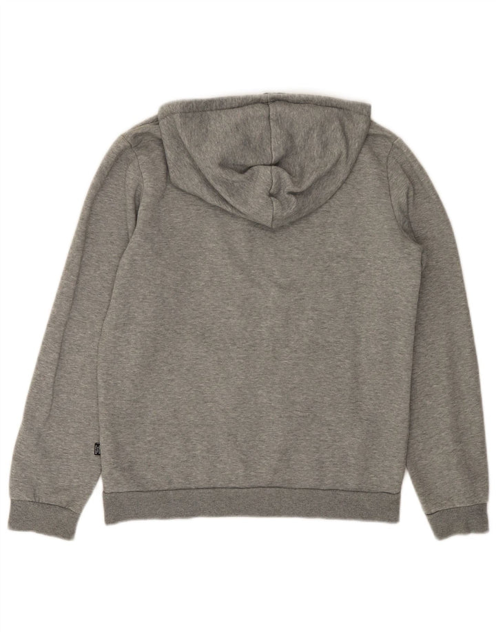 PUMA Sweat à capuche graphique pour garçon 13-14 ans Gris Coton
