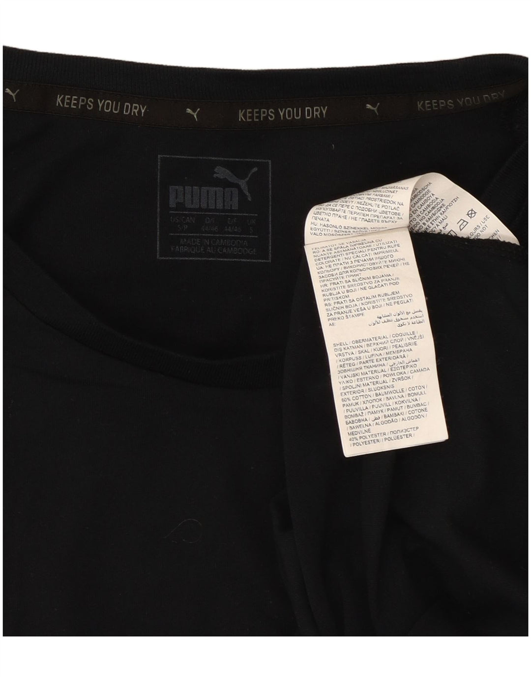 Puma T-Shirt Homme Noir Petit Coton