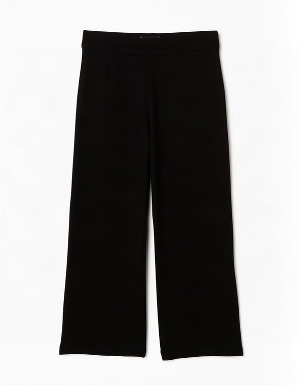 Marks & Spencer Pantalon court large pour femme UK 12 Medium W30 L26 Noir