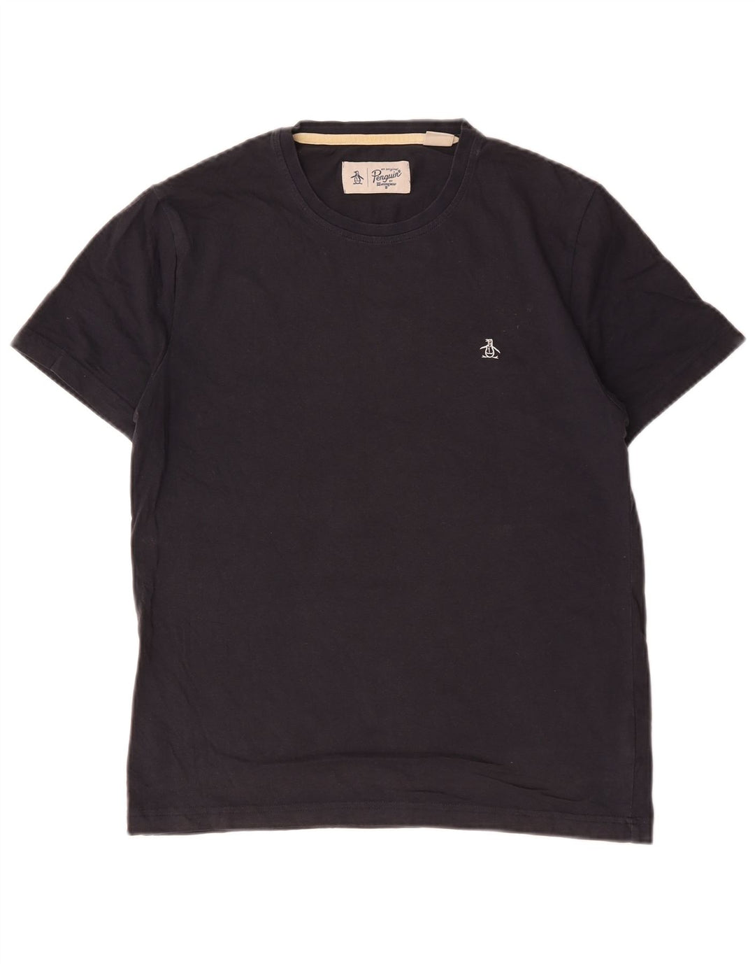 Penguin T-Shirt Homme Bleu Marine Moyen Coton
