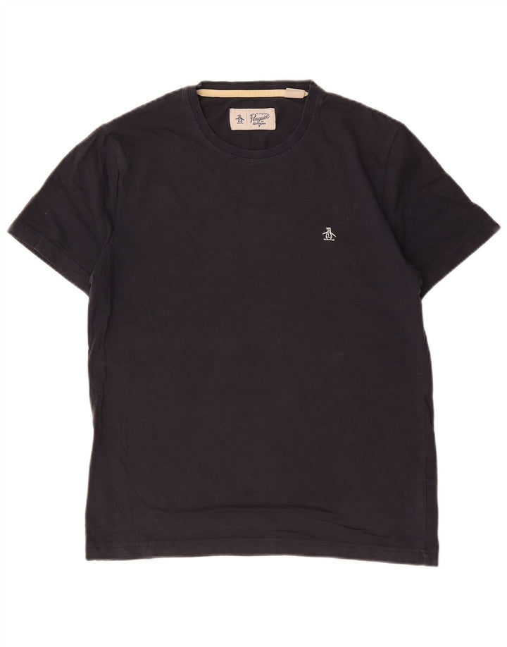 Penguin T-Shirt Homme Bleu Marine Moyen Coton
