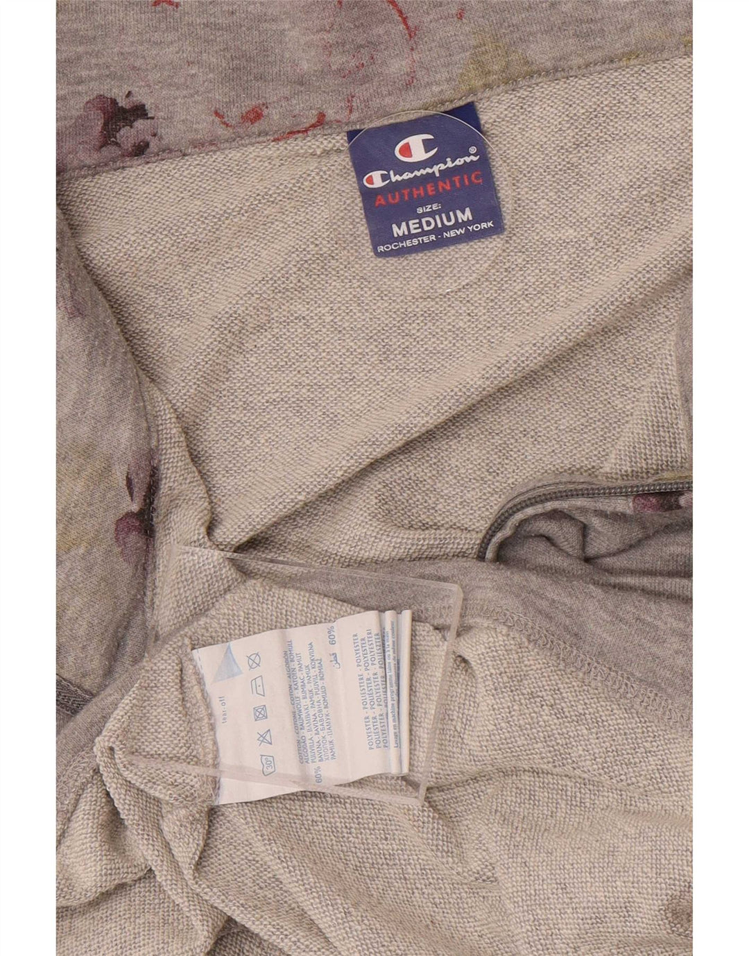 Champion Veste de survêtement pour femme UK 14 Gris moyen Coton floral