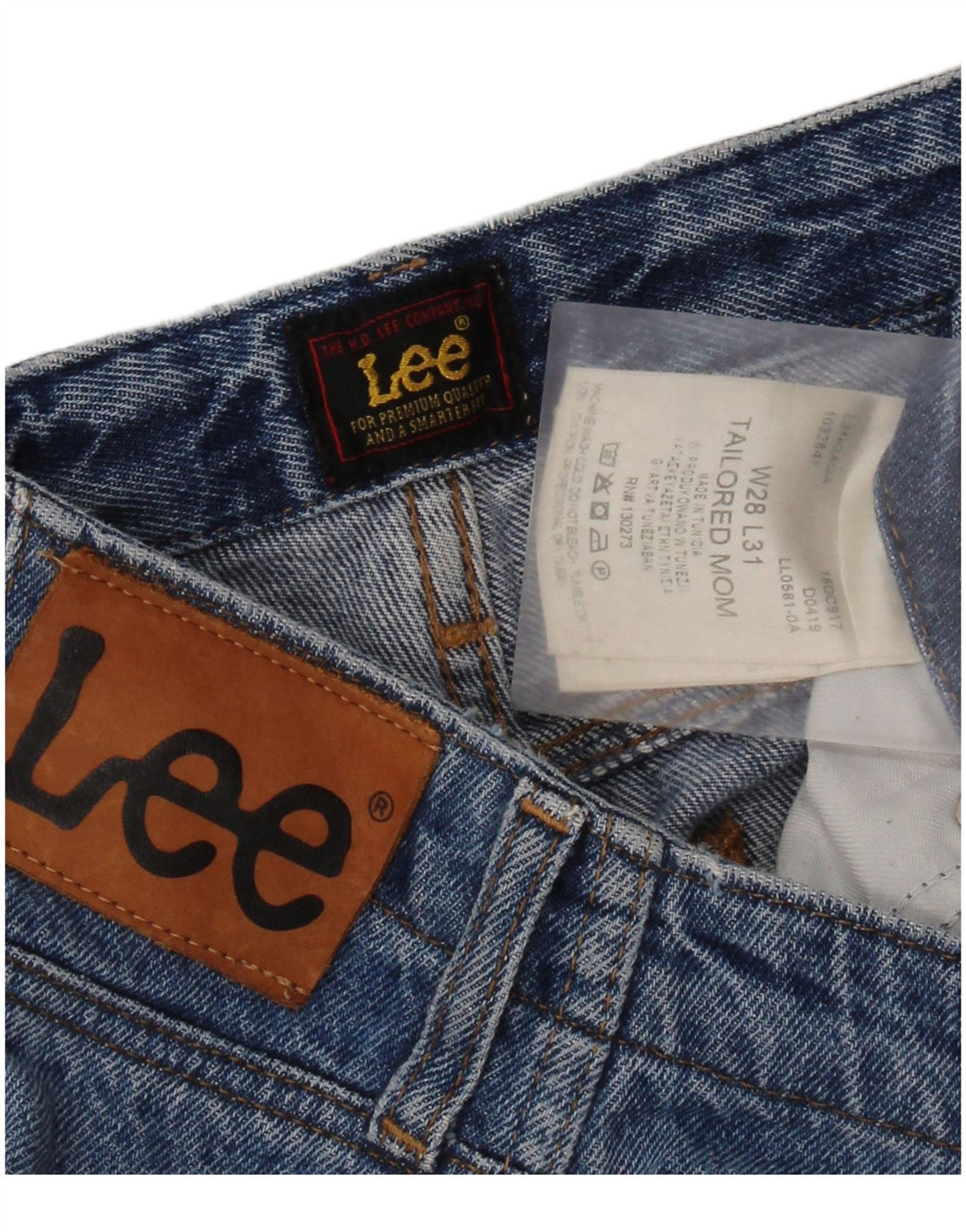 LEE Jean Mom Fuselé Femme W28 L31 Bleu Coton