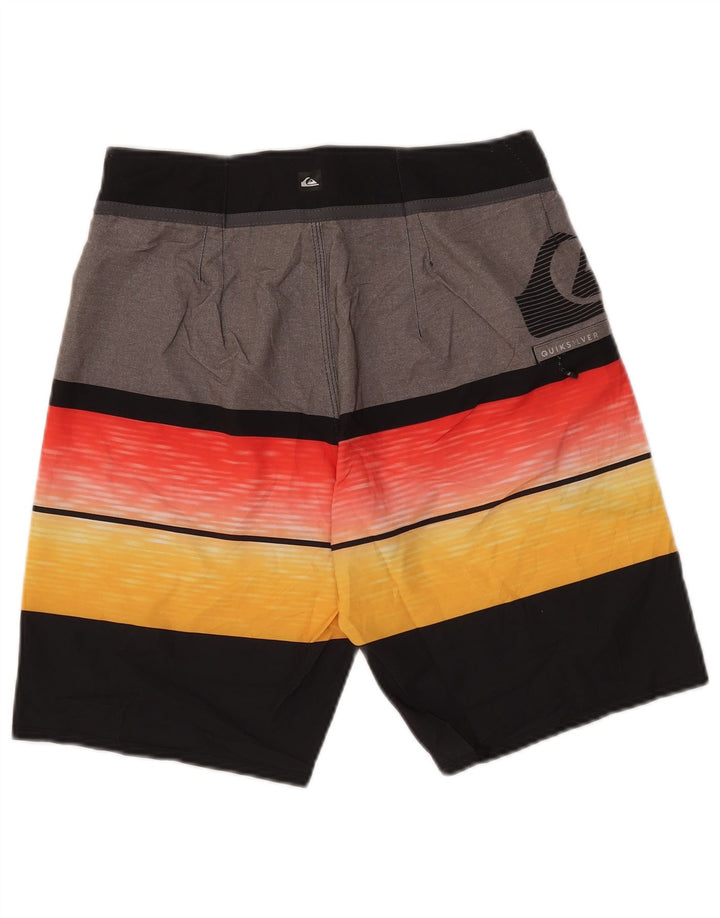 Quiksilver Short de Bain Graphique Homme Rayé Multicolore Moyen