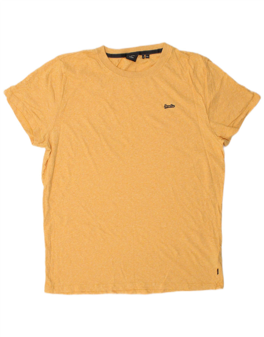 SUPERDRY T-Shirt Homme Top 2XL Jaune Coton