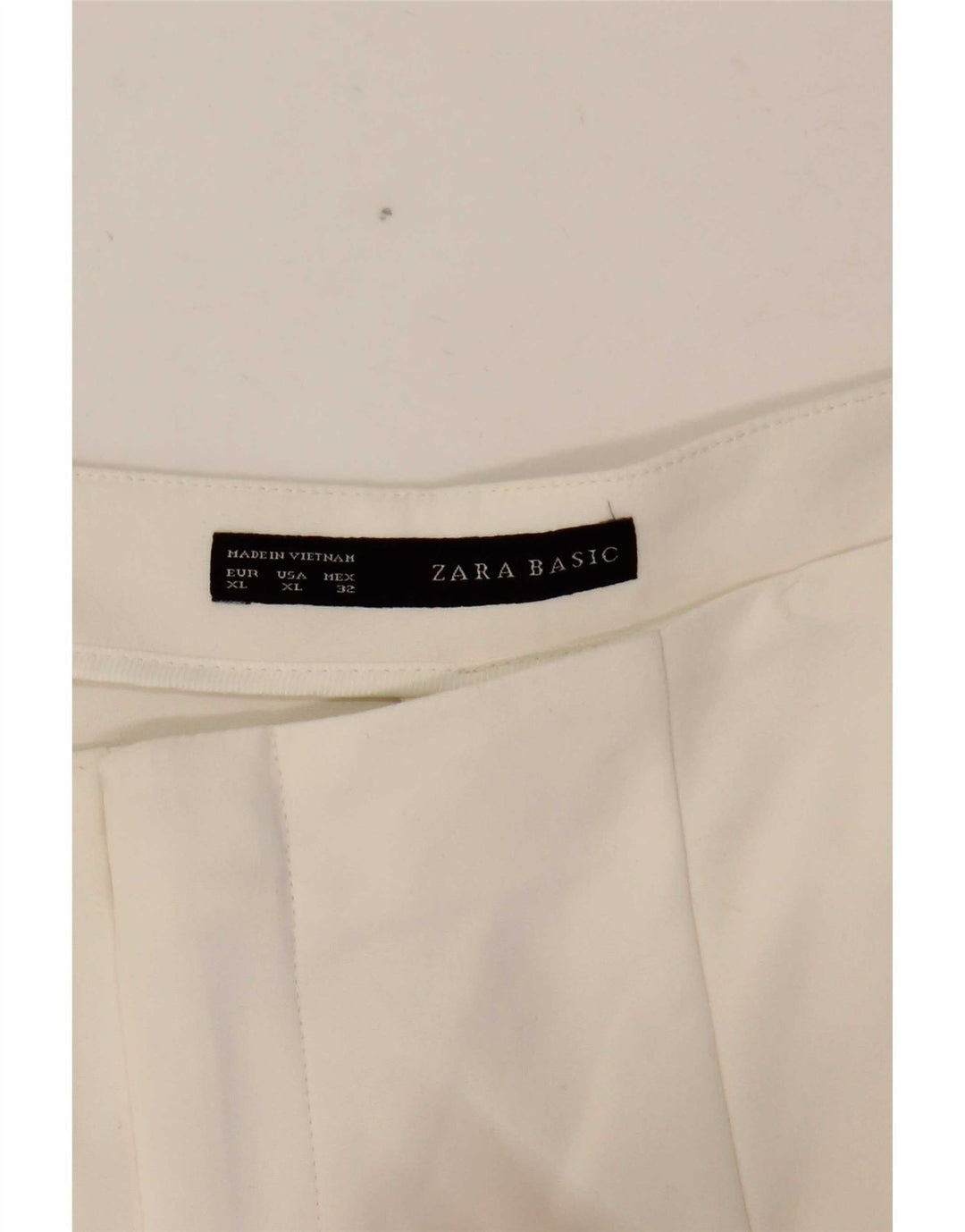 Zara Pantalon décontracté bootcut pour femme XL W32 L32 Blanc