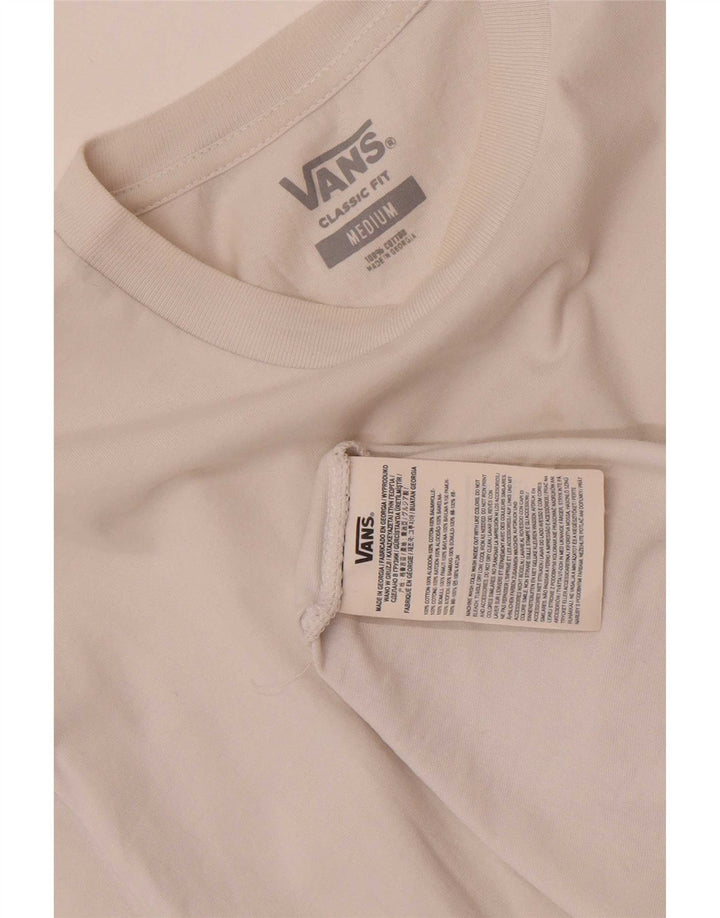 Vans T-shirt coupe classique pour homme en coton blanc moyen