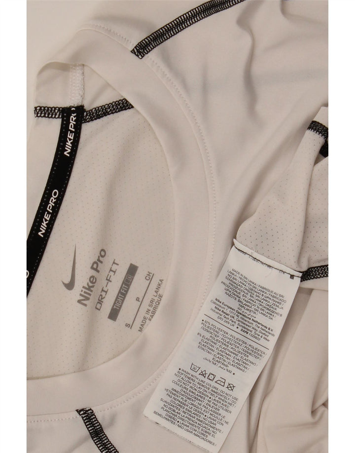 Nike Hommes Dri Fit Graphic T-Shirt Haut Petit Blanc Polyester