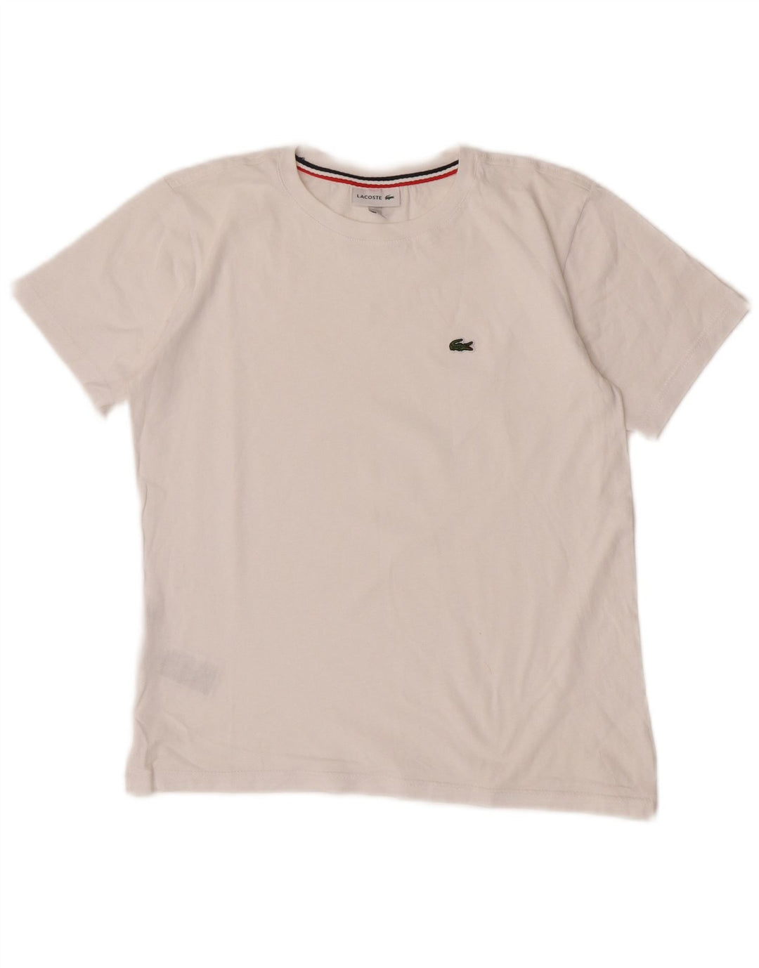 Lacoste T-Shirt Garçon 11-12 ans Blanc Coton