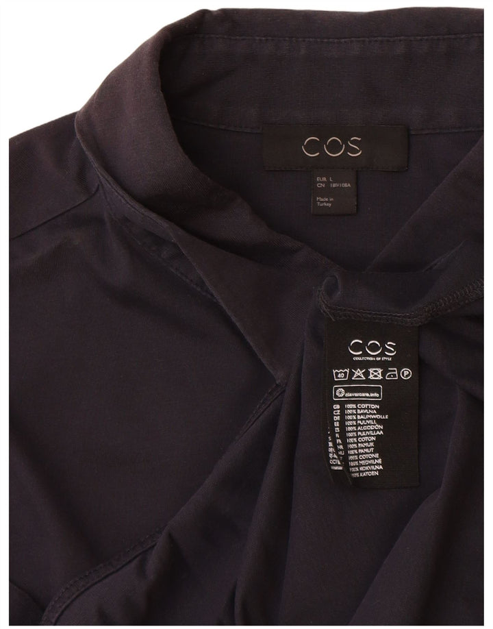 Cos Chemise à Manches Courtes Homme Grand Bleu Marine Coton