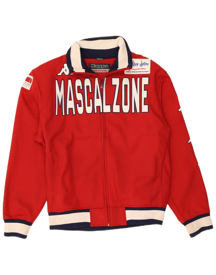 Kappa Veste de Survêtement Graphique Homme Rouge Moyen Polyester Colorblock