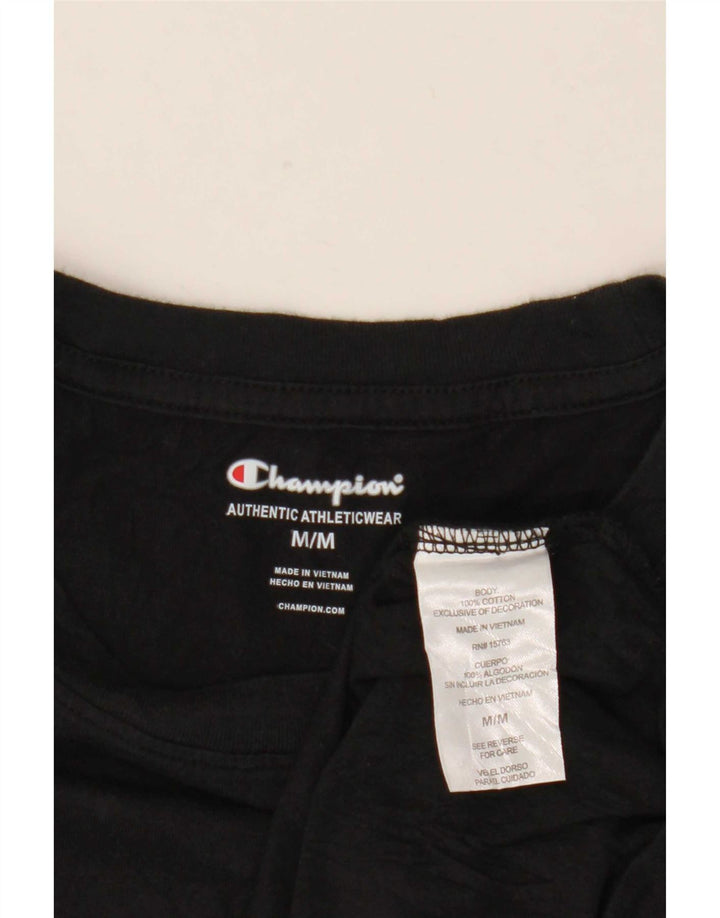 Champion T-Shirt Graphique Homme Noir Moyen Coton
