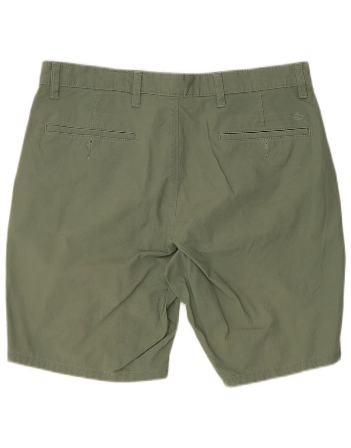 DOCKERS Mens Chino Shorts W32 Medium Khaki Cotton