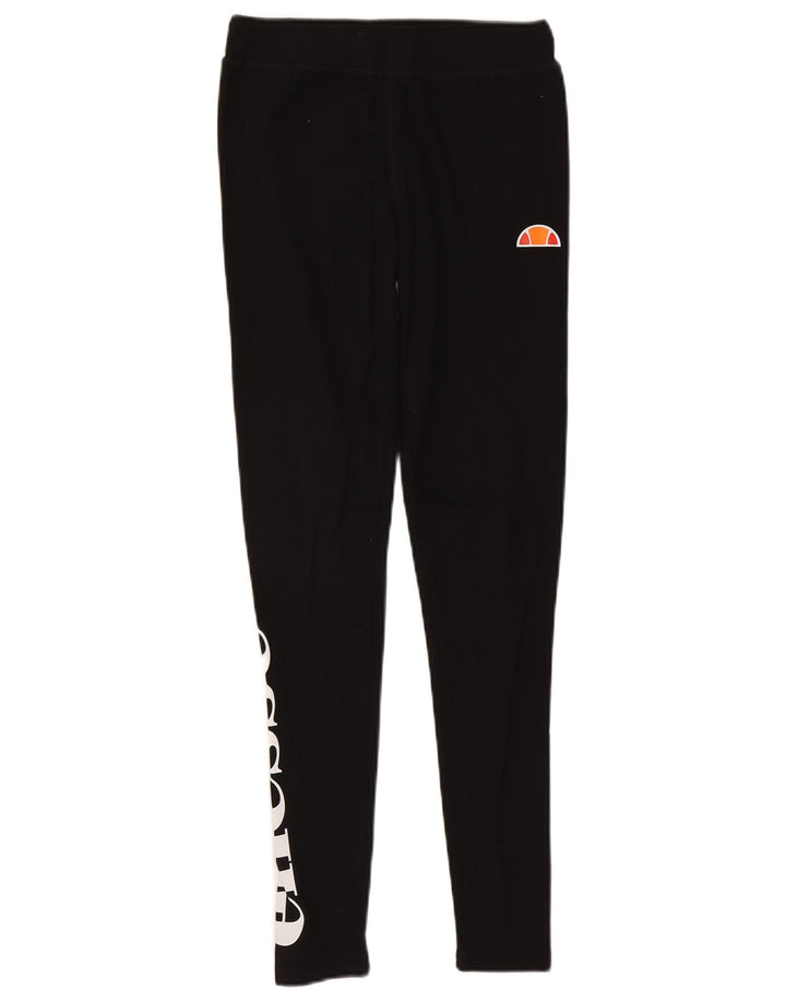 Ellesse Leggings graphiques pour femme UK 10 Small Noir Coton