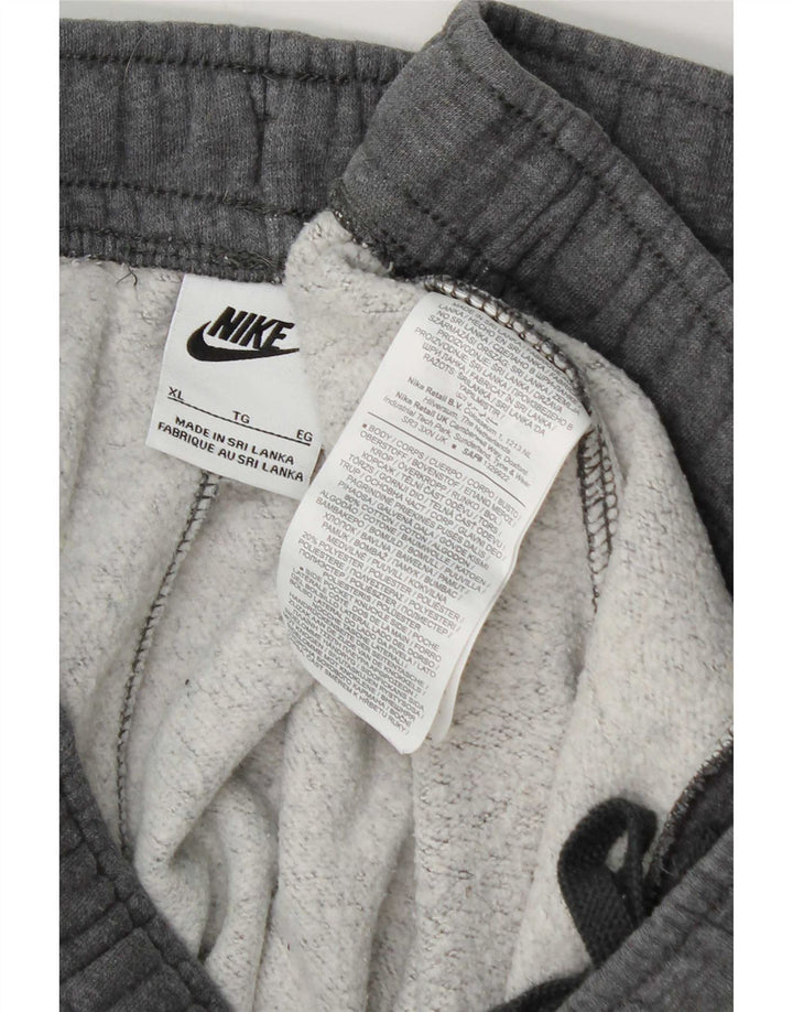 Nike Pantalon de survêtement XL en coton moucheté gris