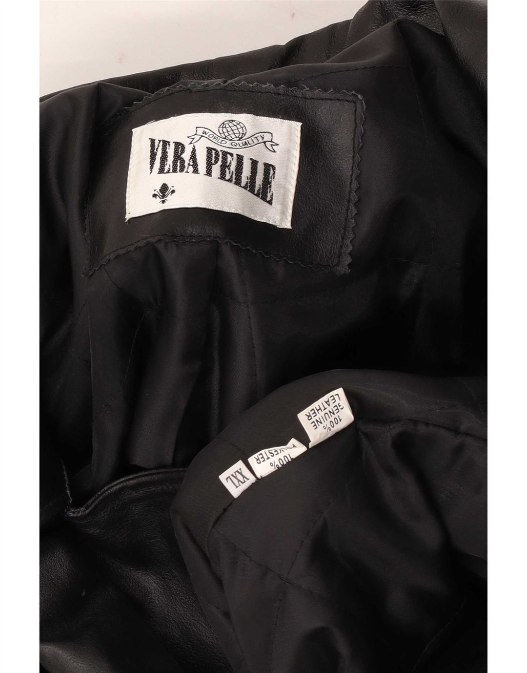 Veste en cuir homme vintage UK 44 2XL Cuir noir