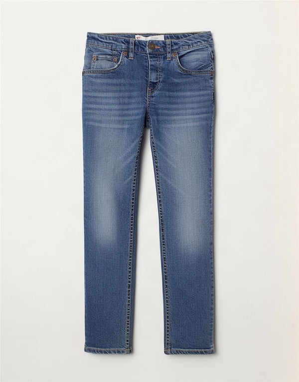 Levi's Garçon 511 Slim Jean 7-8 ans W22 L23 Bleu Coton