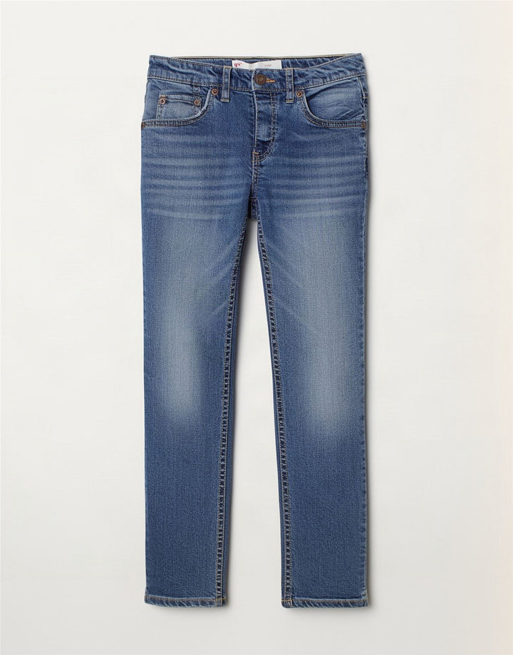 Levi's Garçon 511 Slim Jean 7-8 ans W22 L23 Bleu Coton