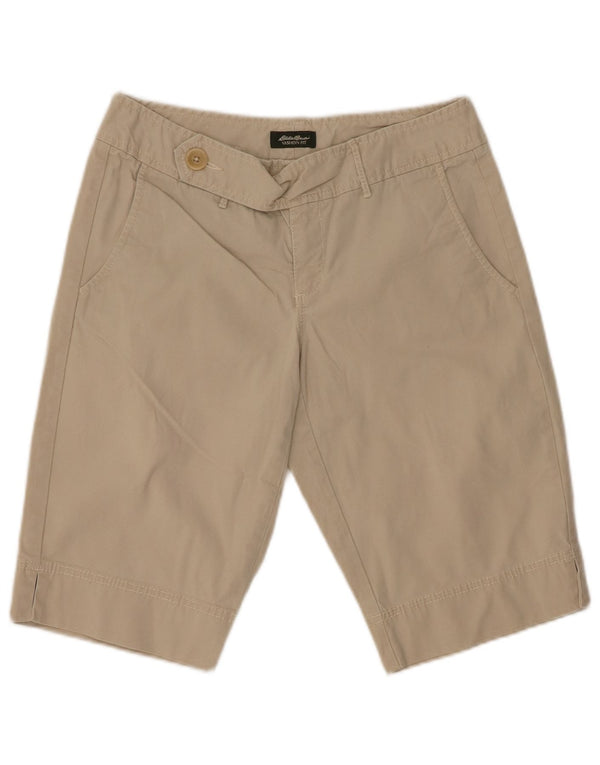 EDDIE BAUER Short chino Vashon Fit pour femme US 2 XS W28 Coton beige