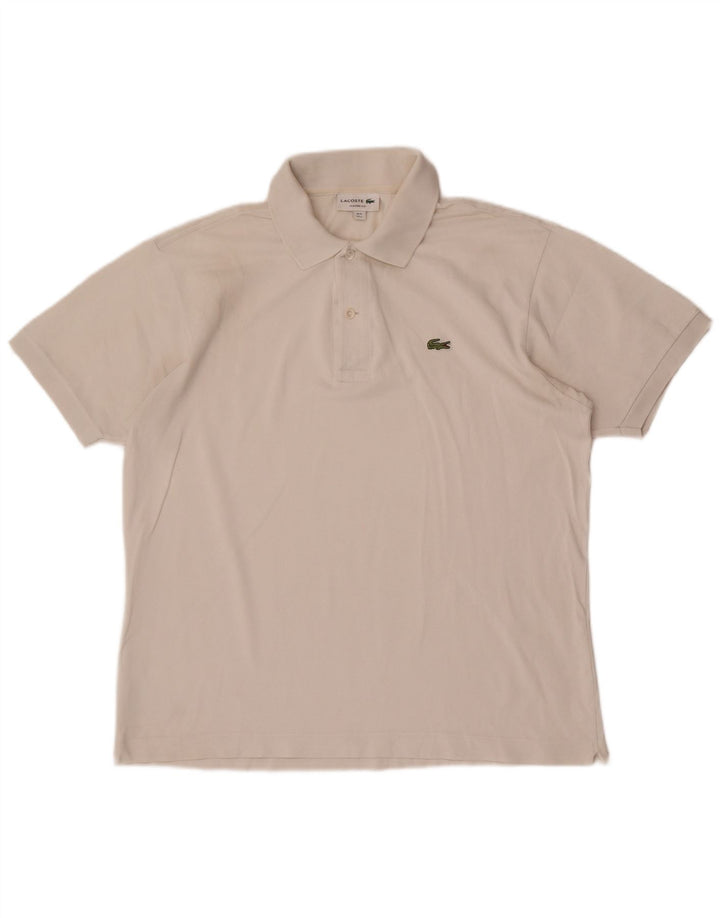Lacoste Polo coupe classique pour homme Taille 5 Grand Blanc
